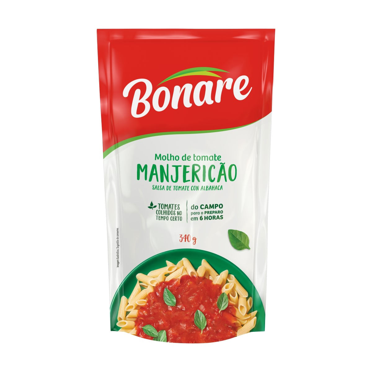 Molho de Tomate Manjericão Bonare 340 g