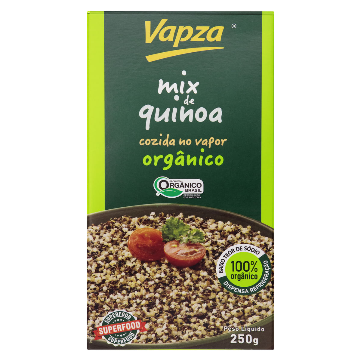 Quinoa Mix Orgânica Cozida Vapza 250g