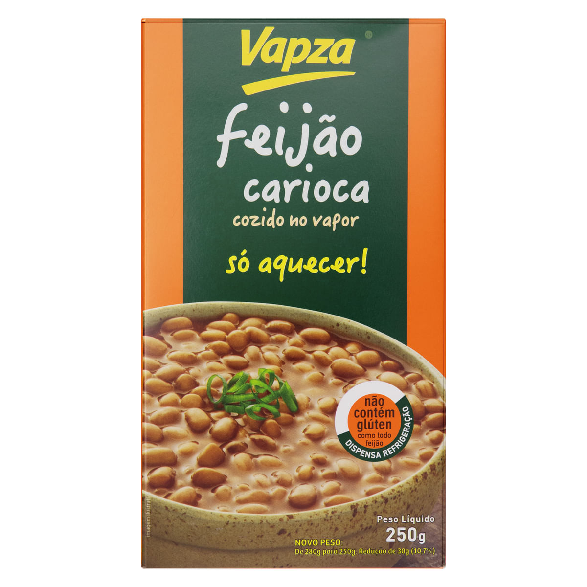 Feijão Carioca Pronto Vapza Só Aquecer 250g