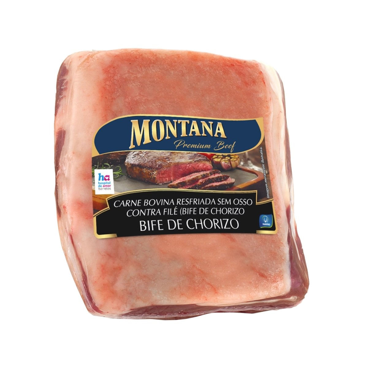 Peça de Contra Filé Bovino Chorizo Resfriado Montana 2,4Kg