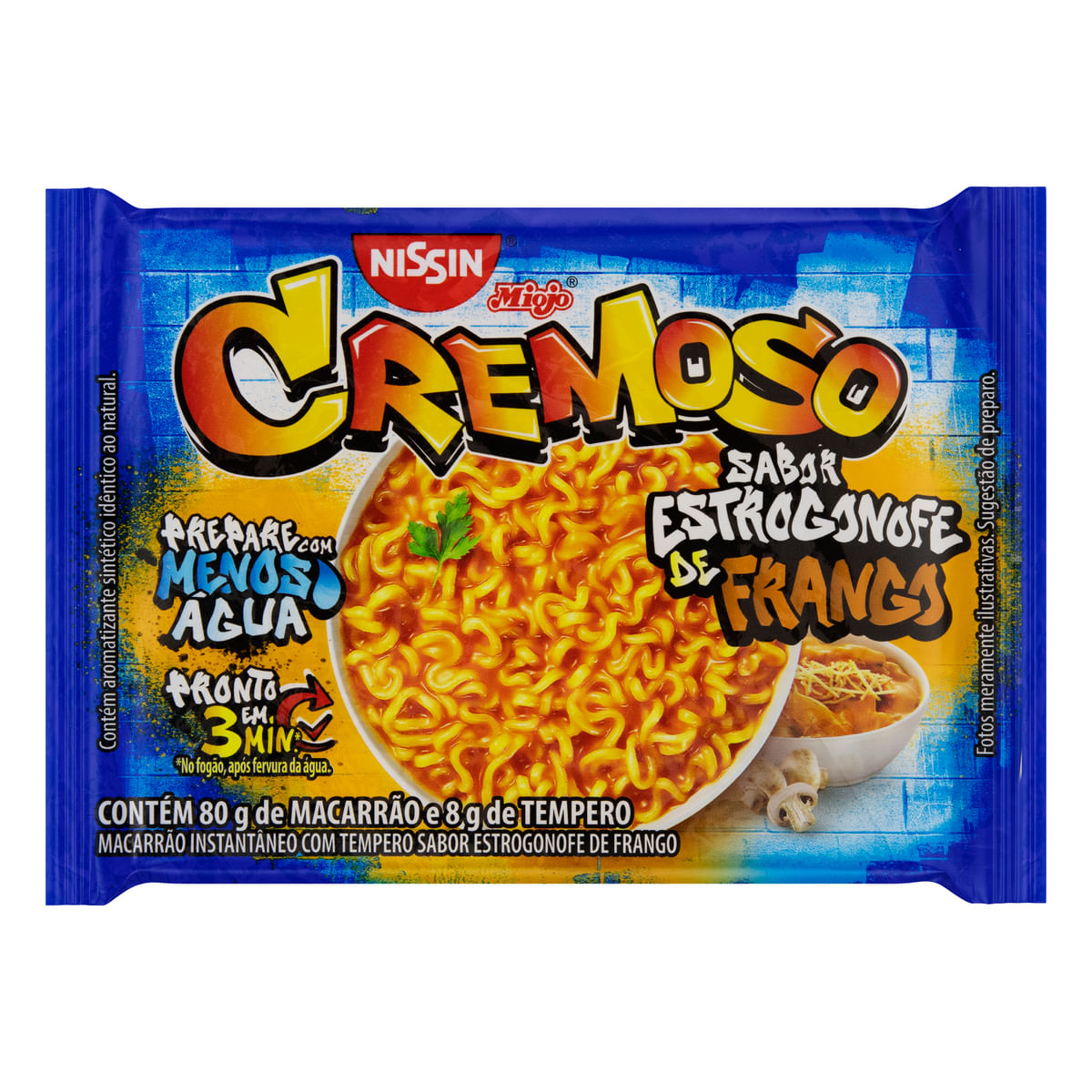 Macarrão Instantâneo Nissin Cremoso Estrogonofe de Frango 88g