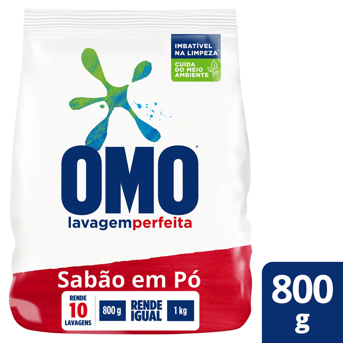 Lava-Roupas Pó Omo Lavagem Perfeita Pacote 800 g