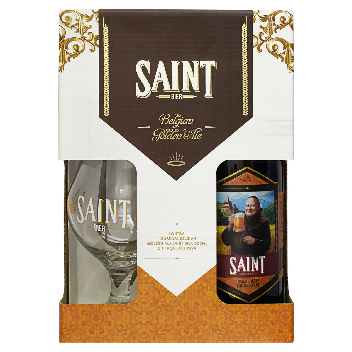 Kit de Cerveja com Taça Saint Bier Belgian Golden Ale 600ml