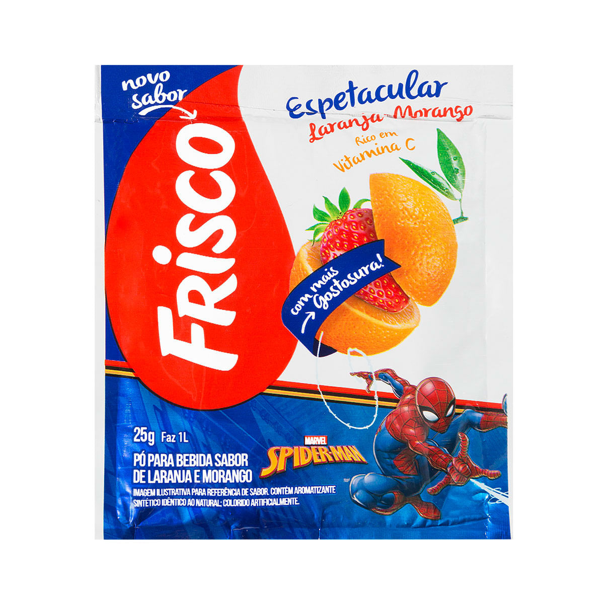 Refresco de Laranja e Morango Frisco 25g