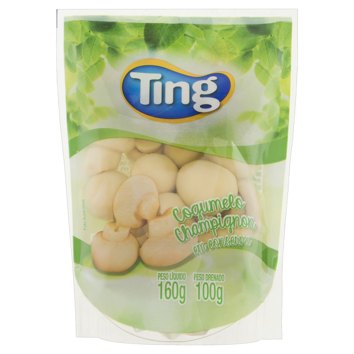 Cogumelo Champignon em Conserva Ting Sachê 100 g