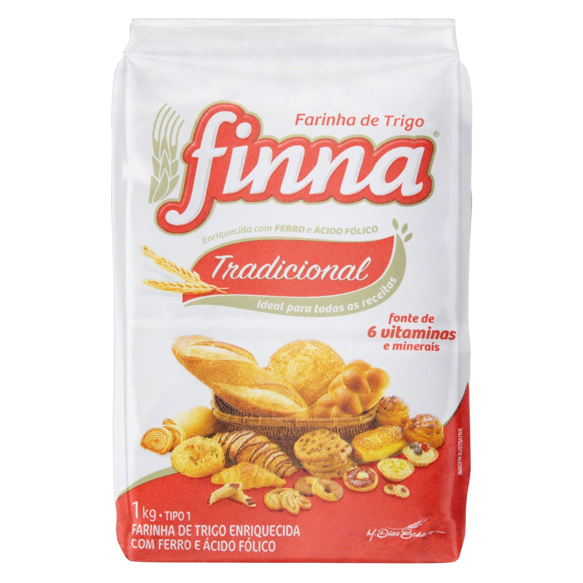 Farinha de Trigo Tipo 1 Finna 1 Kg