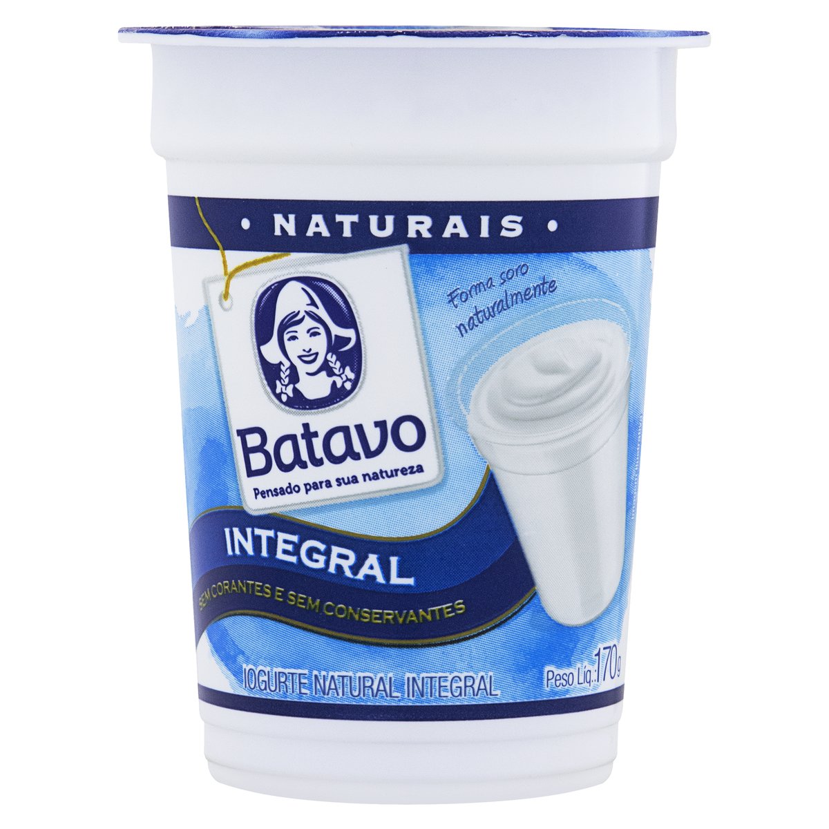 Iogurte Natural Integral Batavo 170g