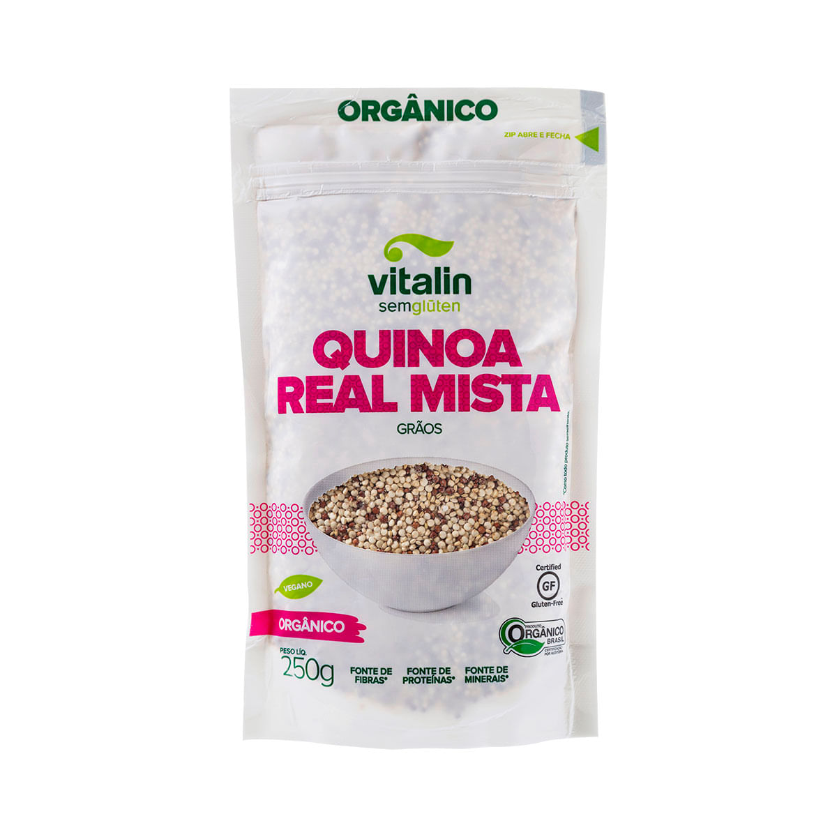 Quinoa Real Mista Orgânica Vitalin 250g