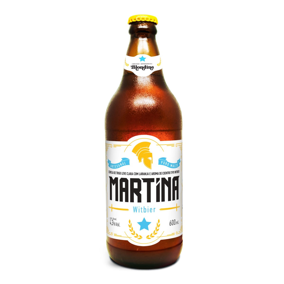 Cerveja Blondine Martina Witbier Garrafa 600 ml