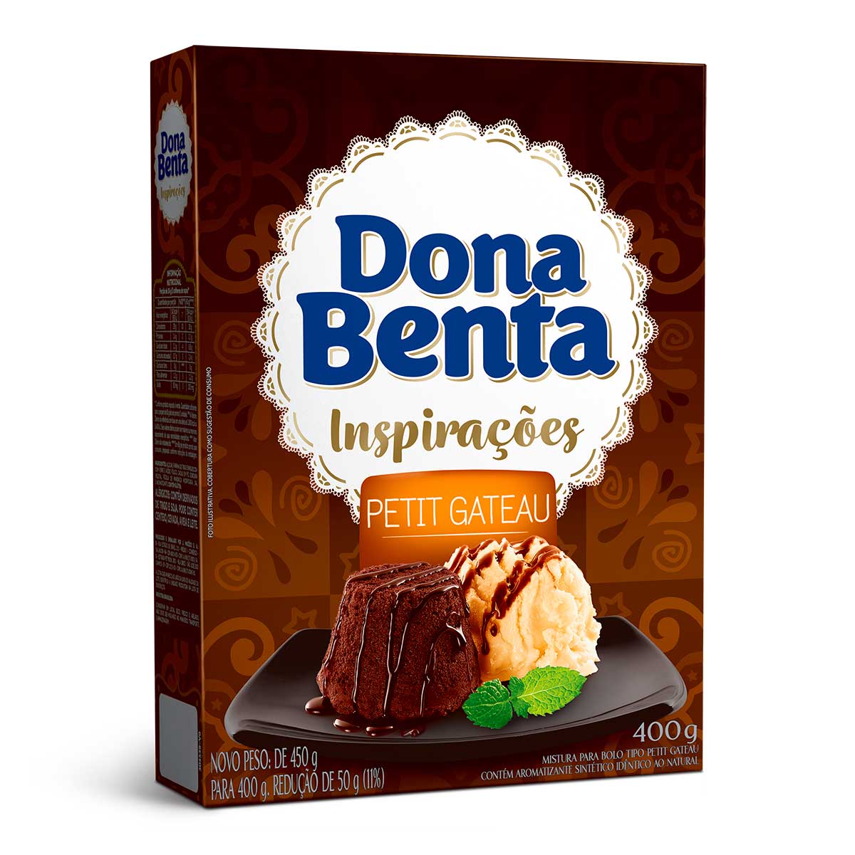 Mistura para Bolo Petit Gateau Dona Benta 400 g