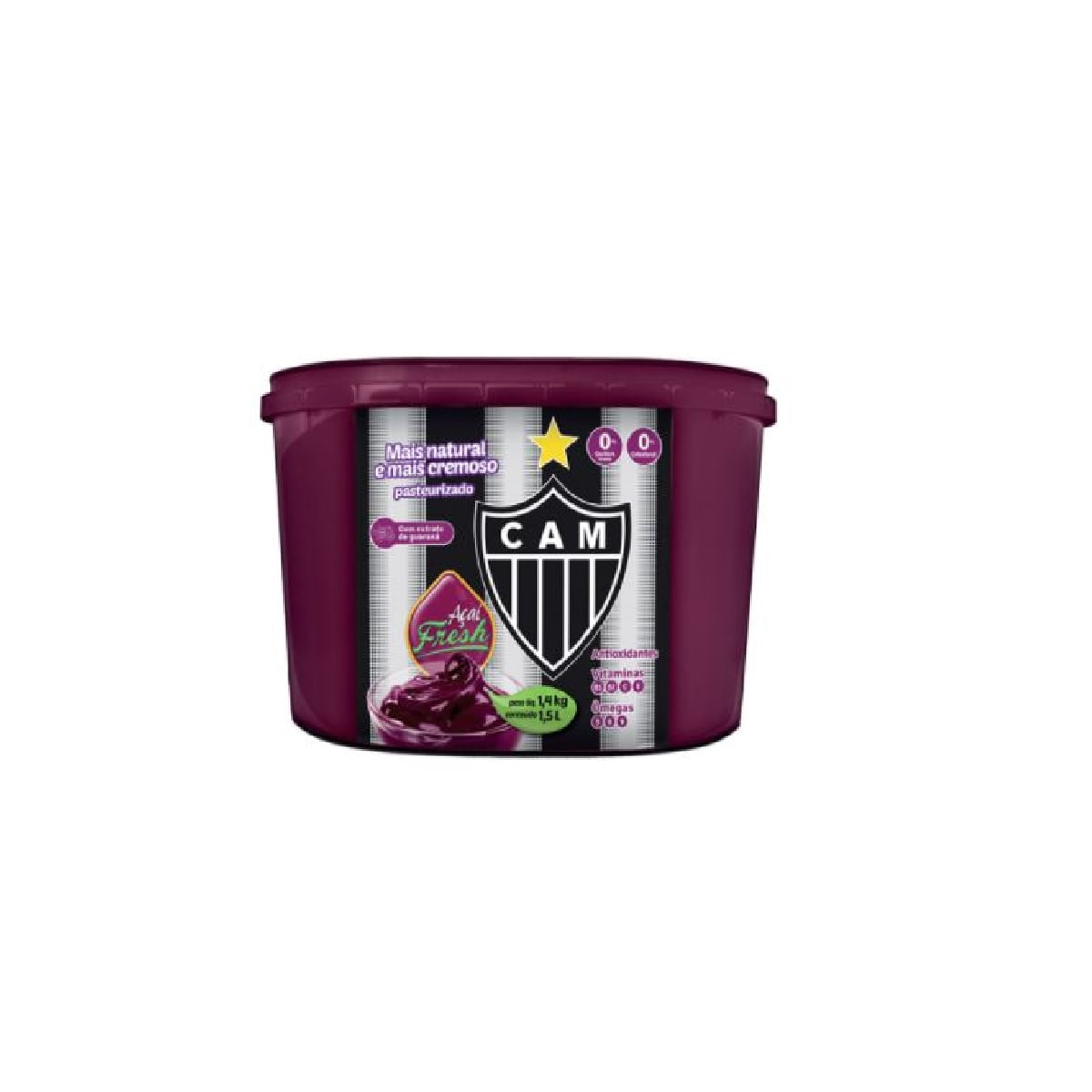 Açaí Natural Açaí Fresh Clubes Atlético 1,5 Litros