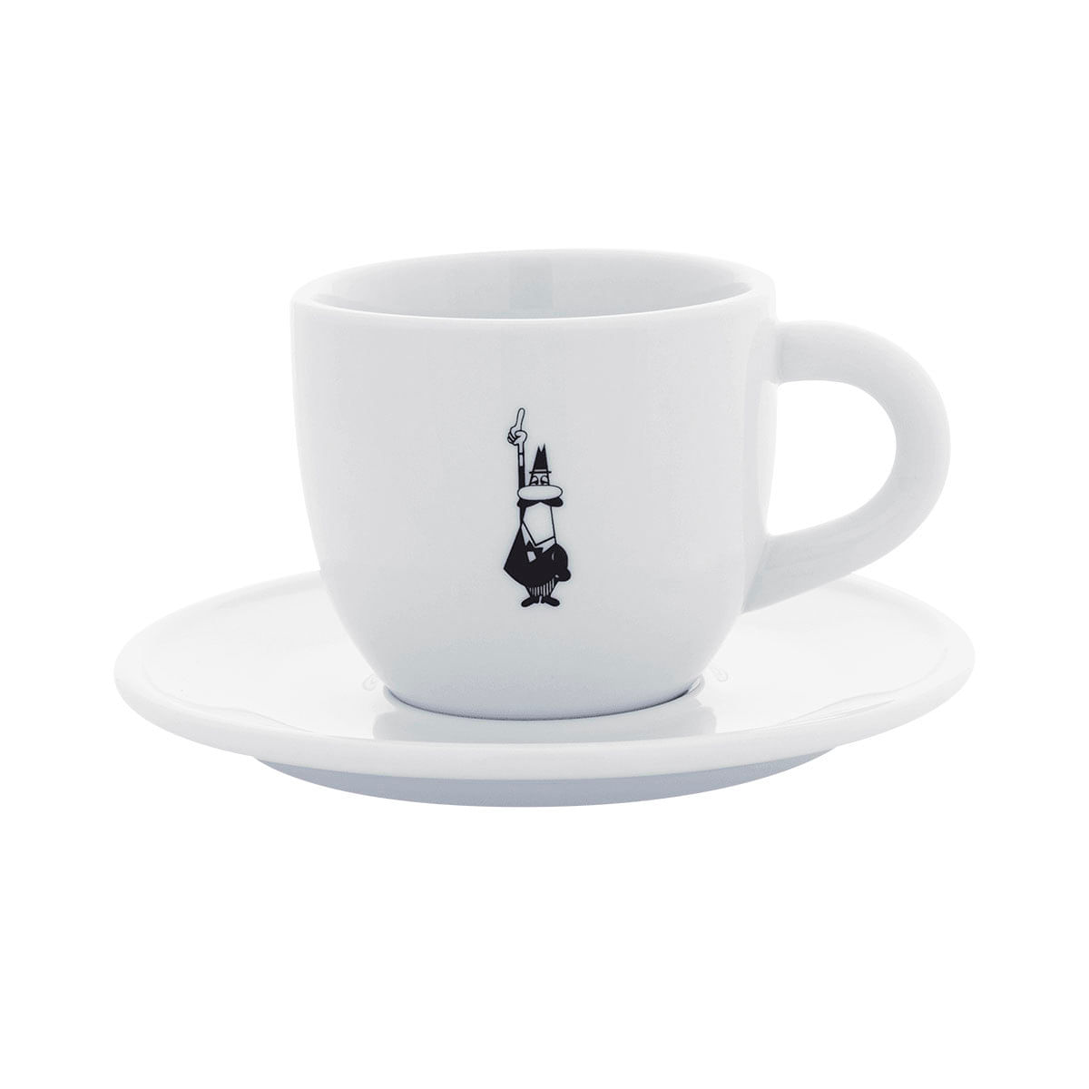 Xícara de Cappuccino de Porcelana Bialetti Branco 250ml