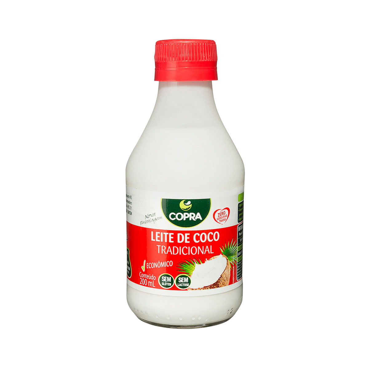 Leite de Coco Sem Lactose Tradicional Copra 200ml