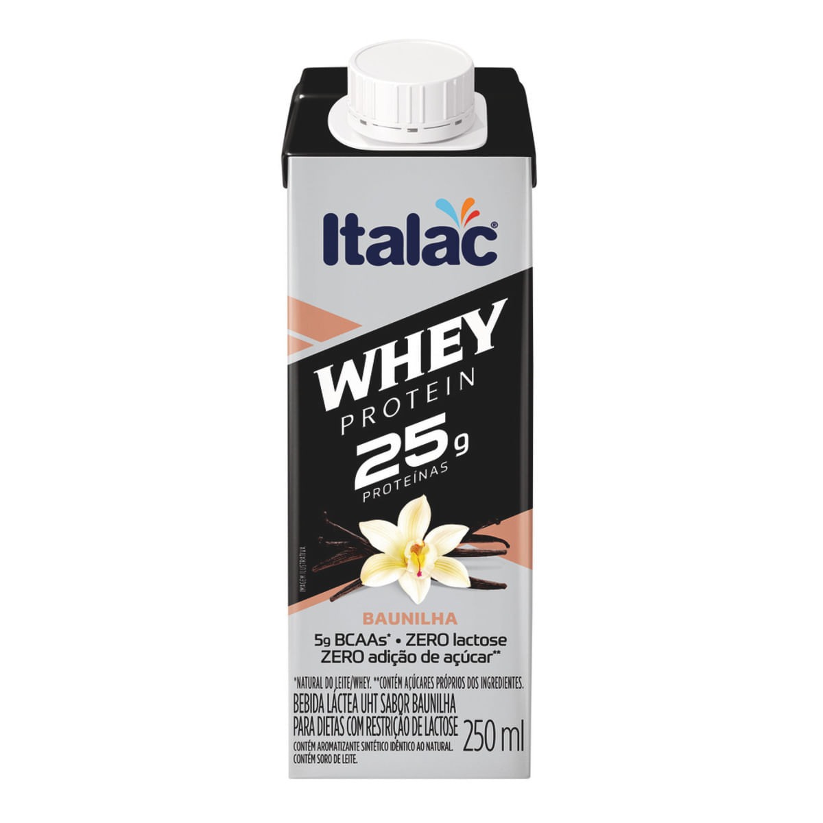 Bebida Láctea Whey Protein Italac Baunilha 250 ml