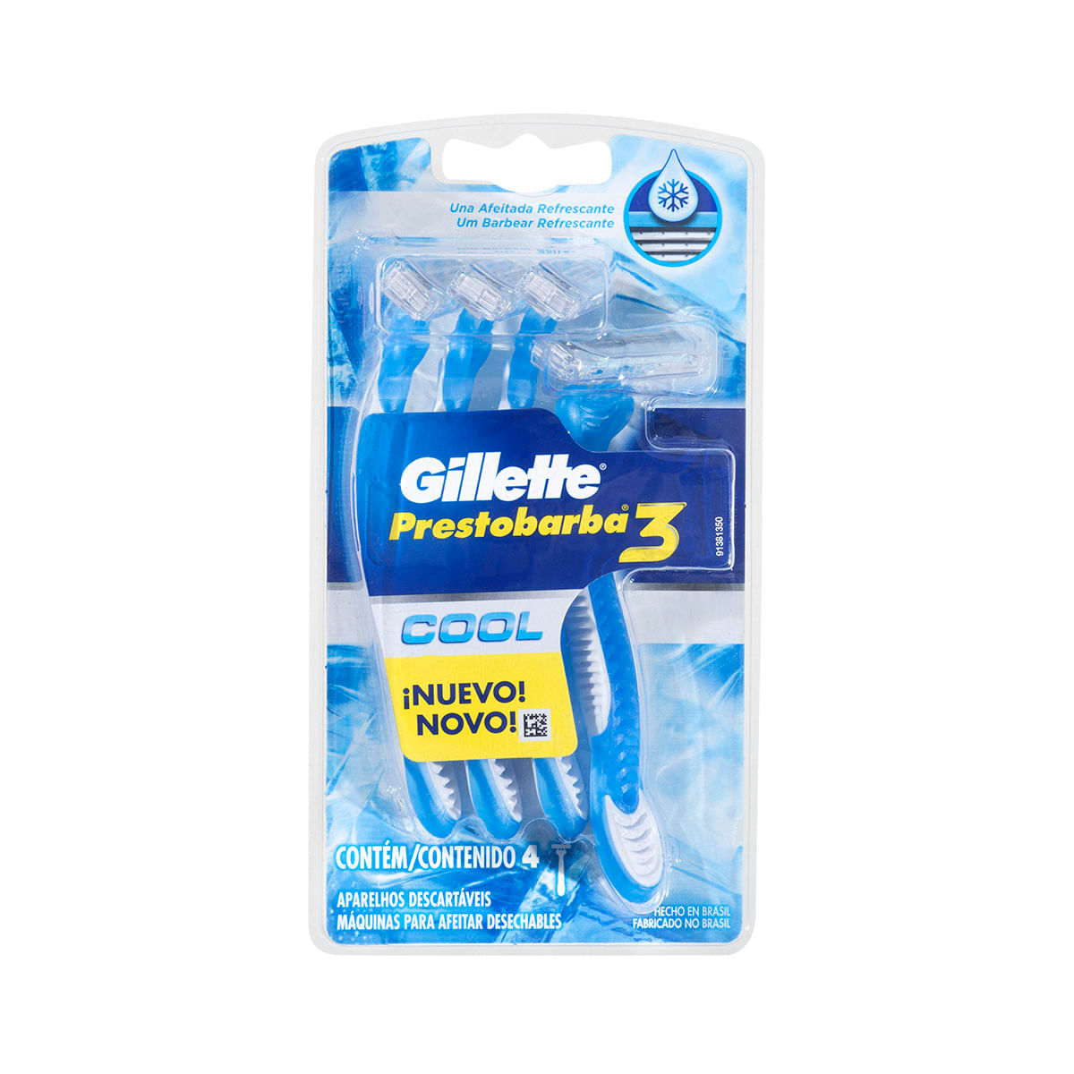 Aparelho de Barbear Descartável Gillette Prestobarba 3 4 Unidades