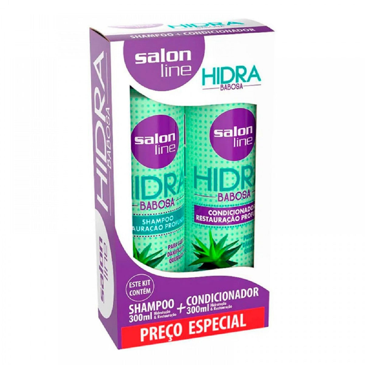 Kit Shampoo e Condicionador Salon Line Hidra Barbosa Vegano 300ml