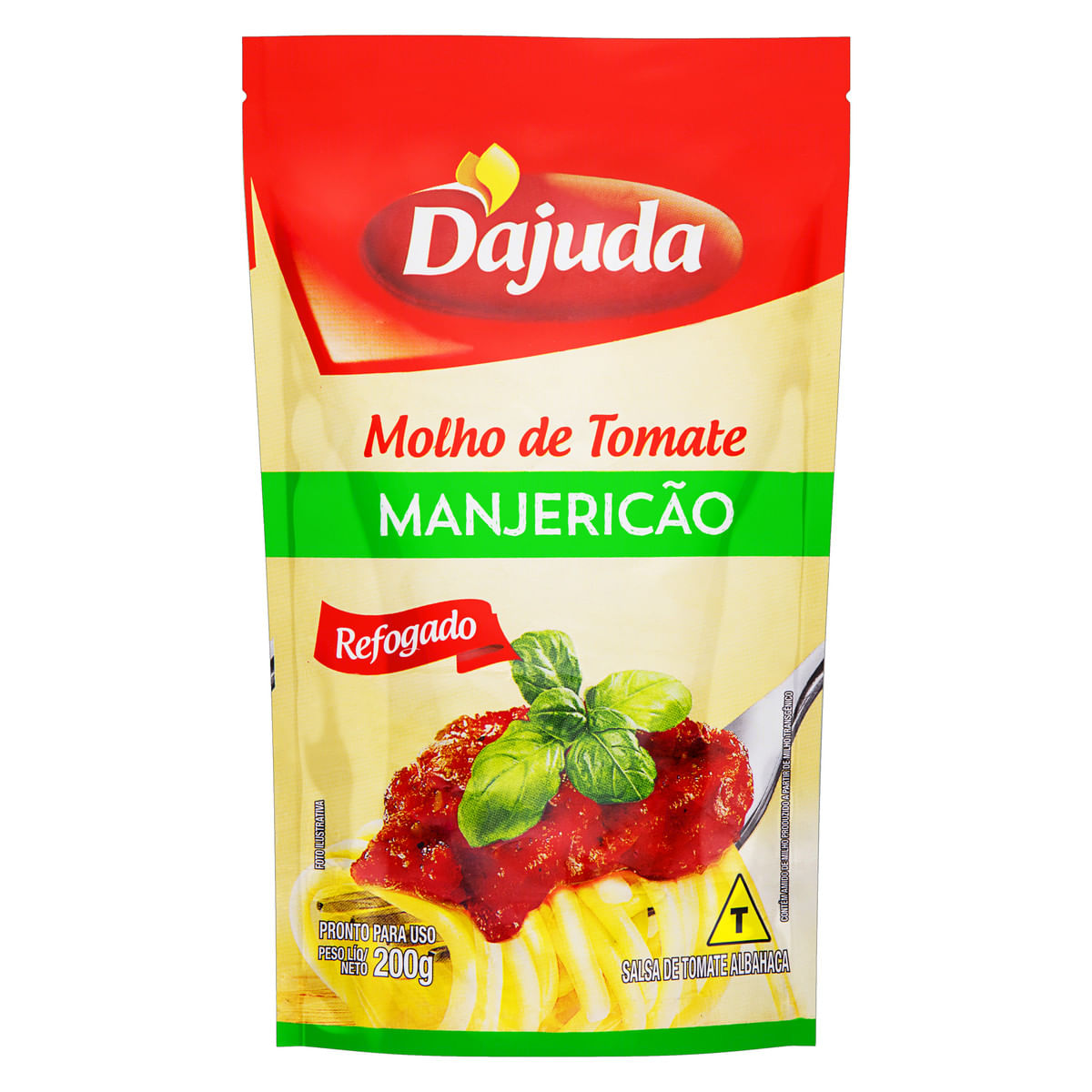 Molho Tomate Manjericão D ajuda 200 g