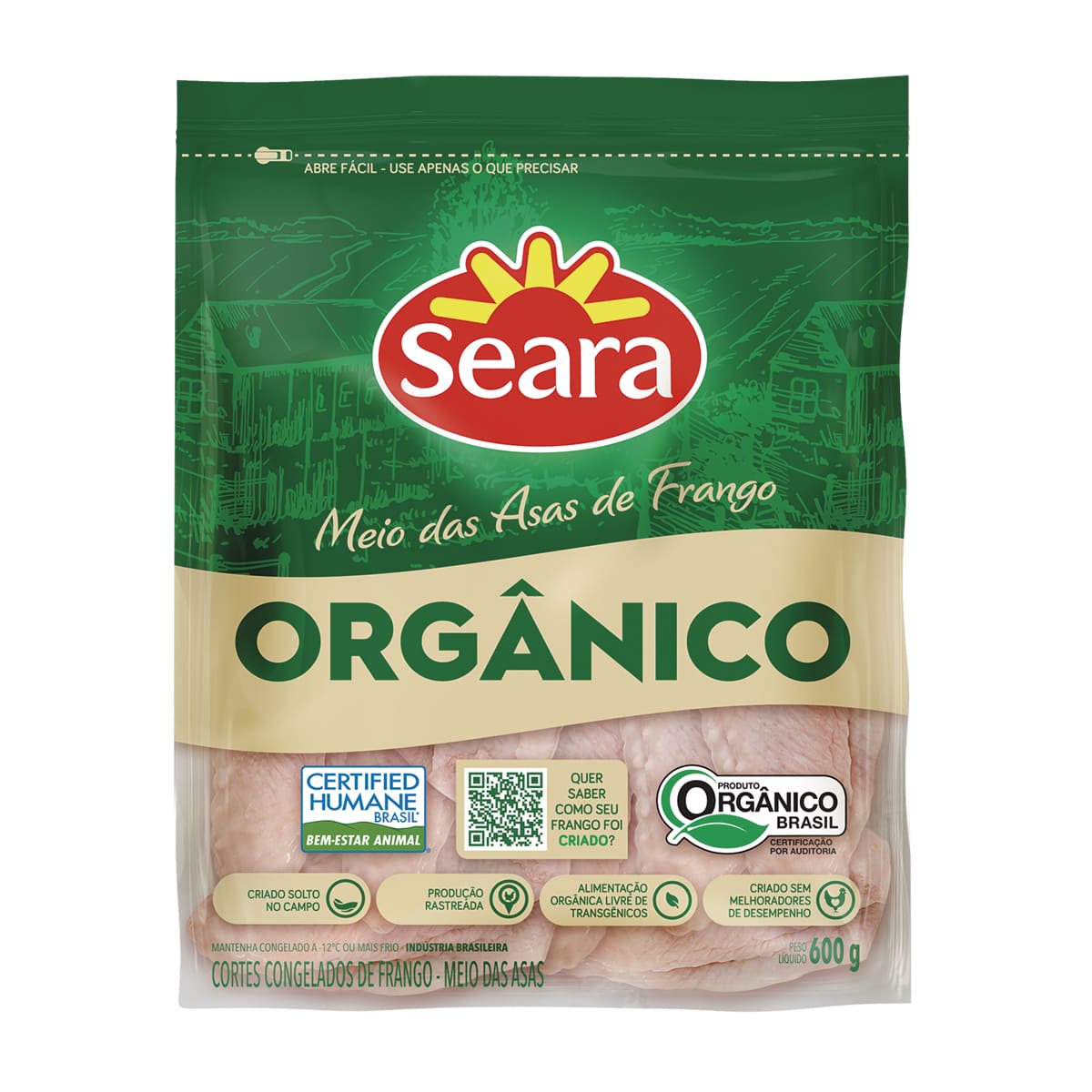 Tulipa de Frango Orgânico Seara 600 g