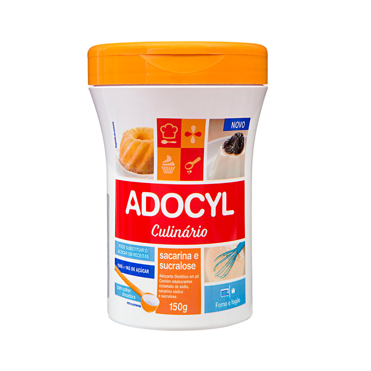 Adoçante Culinário Sacarina e Sucralose Adocyl 150g