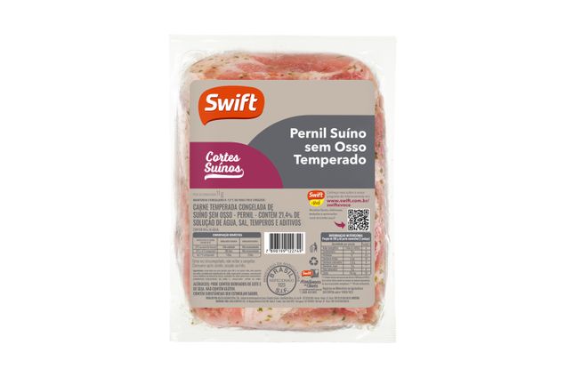 Pernil Suíno Temperado sem Osso Congelado Swift 700g