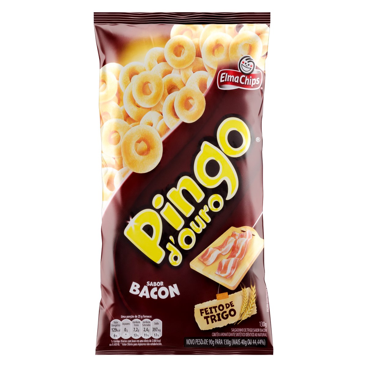 Salgadinho Pingo D&apos;Ouro Bacon 130g