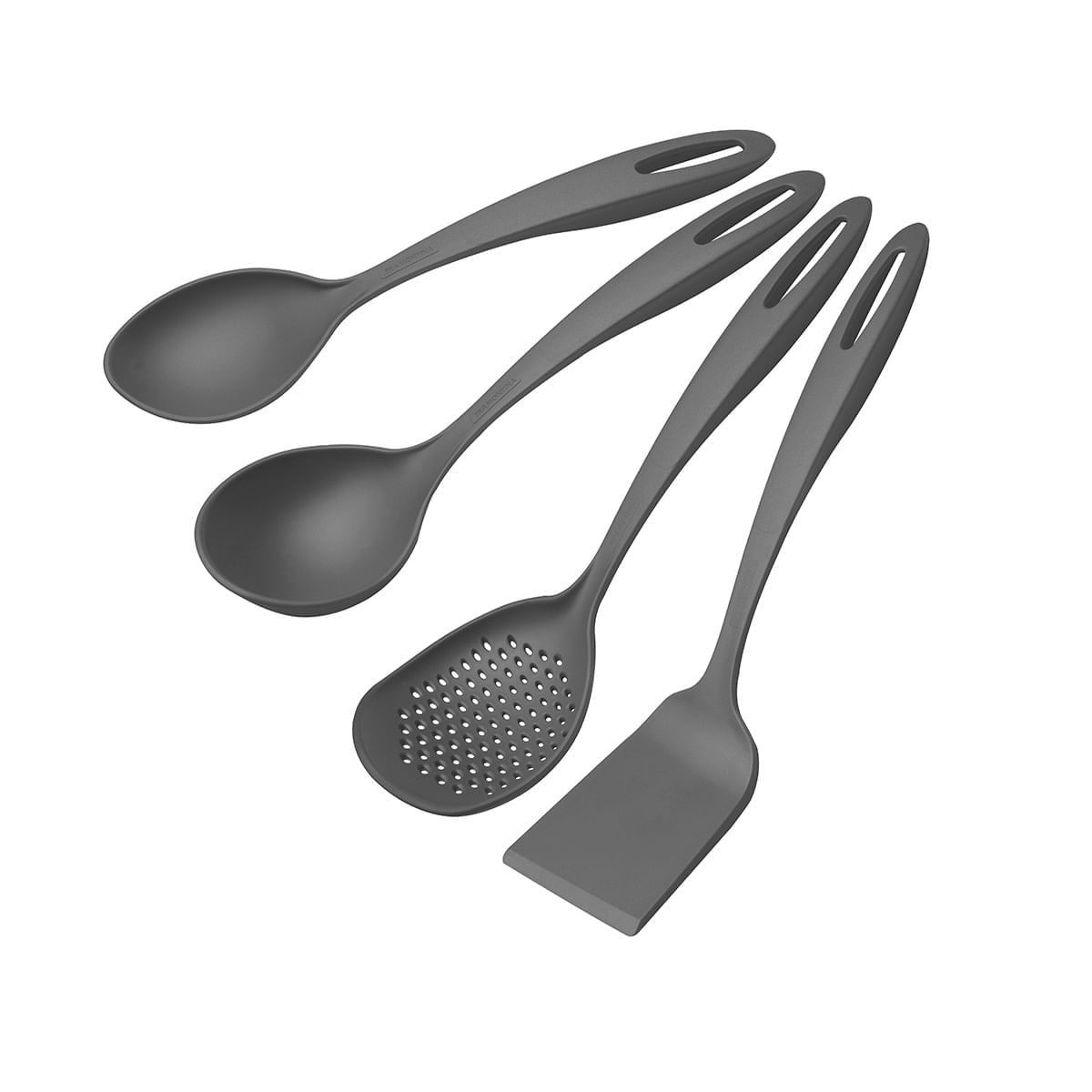 Conjunto de Utensílios de Cozinha 4 Peças Nylon Ability Tramontina 25199601 Cinza