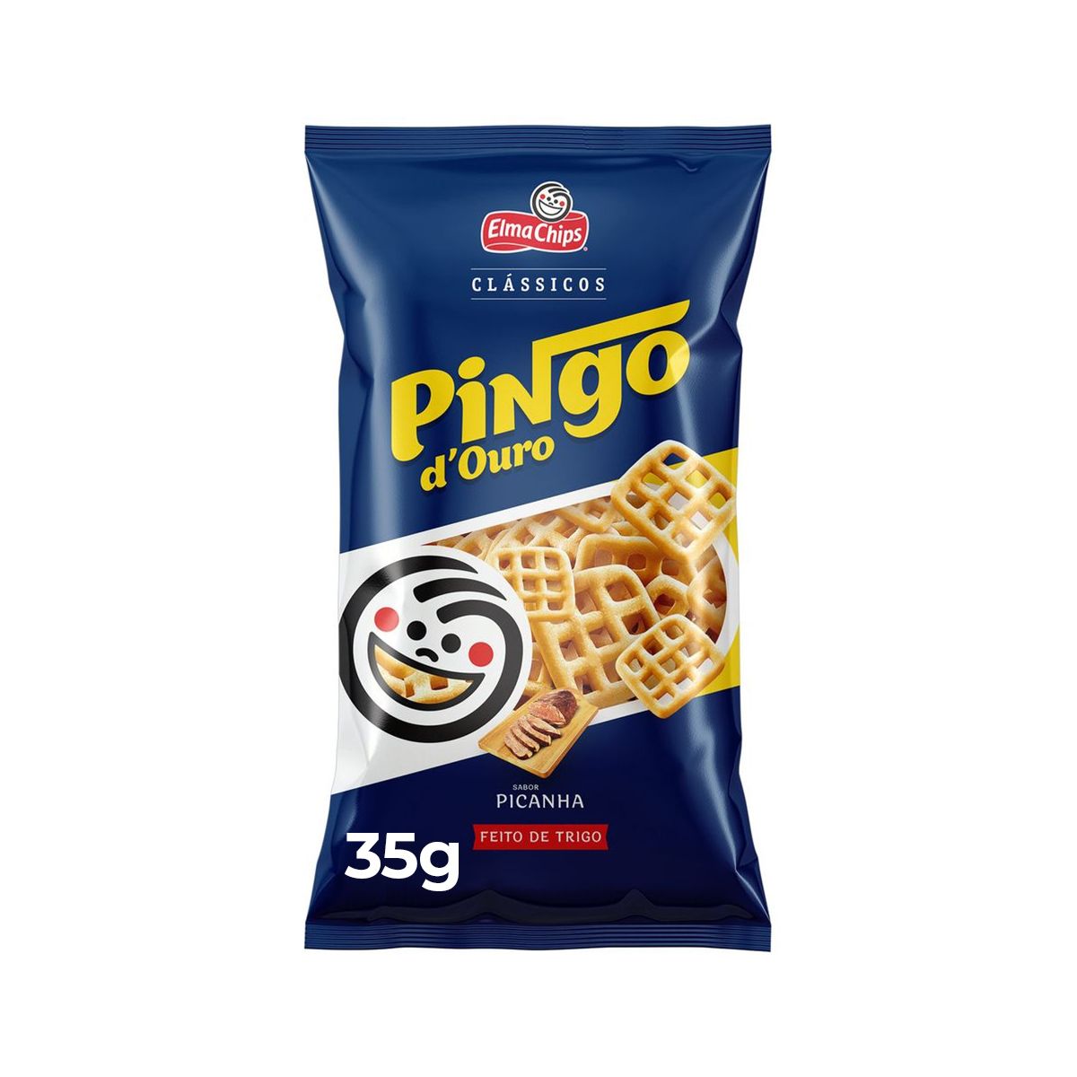 Salgadinho de Trigo Picanha Elma Chips Pingo d&apos;Ouro Clássicos Pacote 35 g