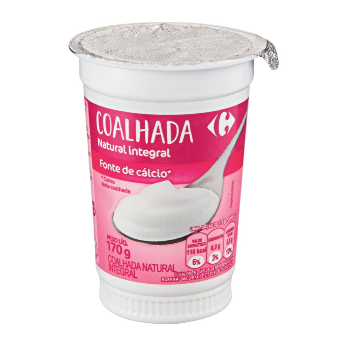 Coalhada Natural Integral Carrefour 170 g