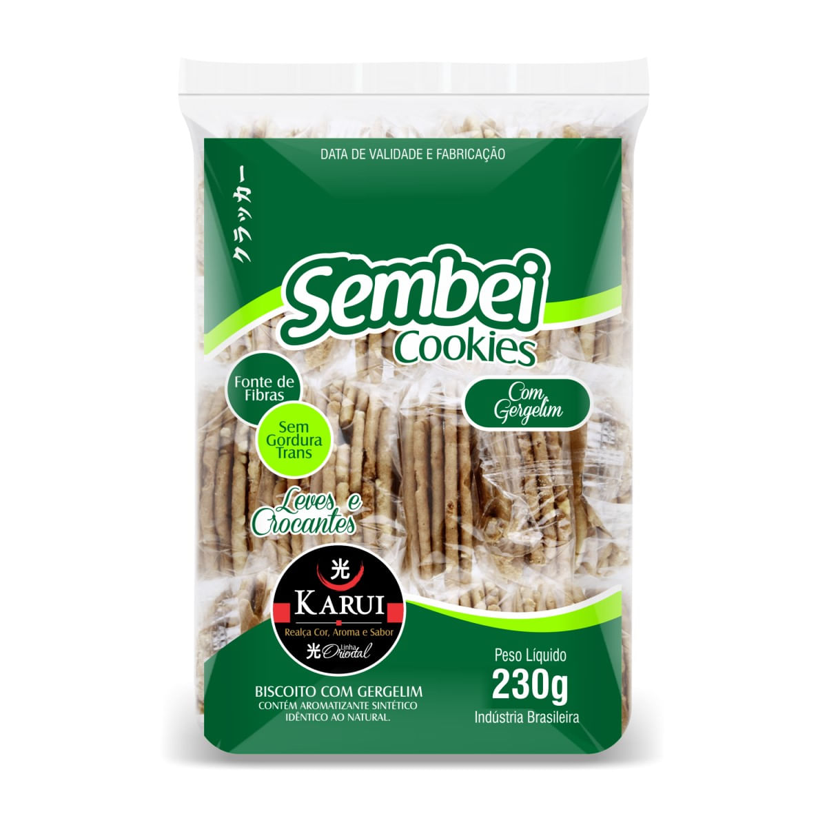 Biscoito com Gergelim Karui Sembei Cookies 230 g