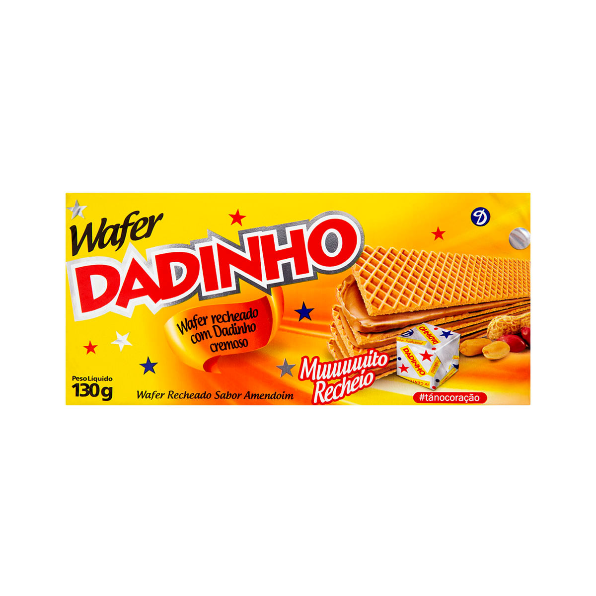 Biscoito Wafer Sabor Amendoim Dadinho 130g