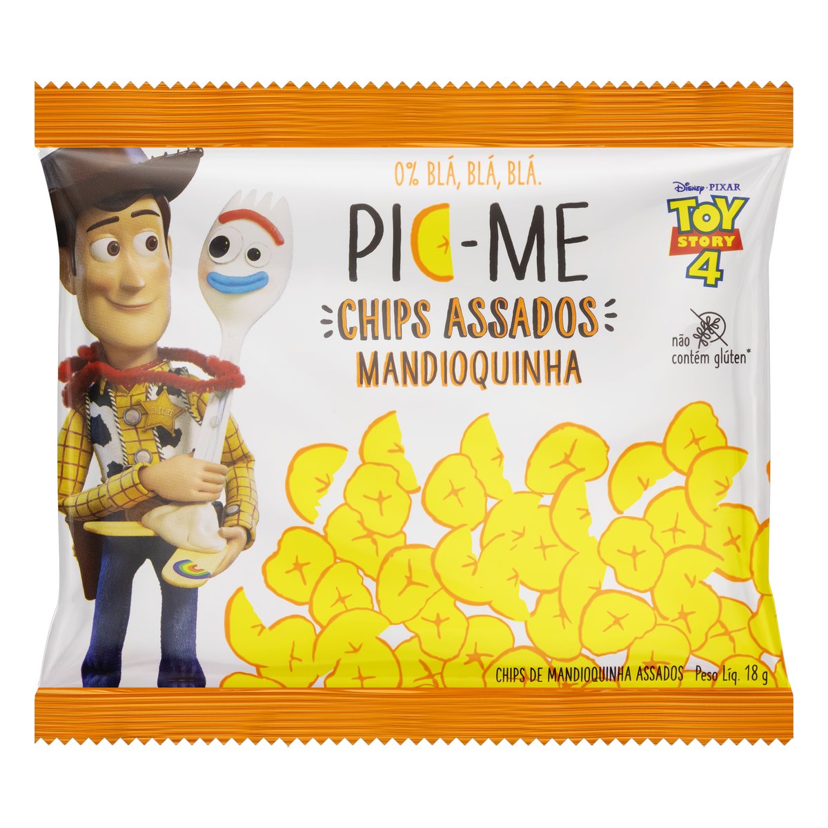 Chips de Mandioquinha Assados Pic-me Disney Toy Story 18g