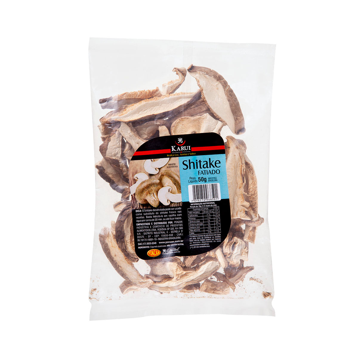 Shitake Fatiado Karui 50g