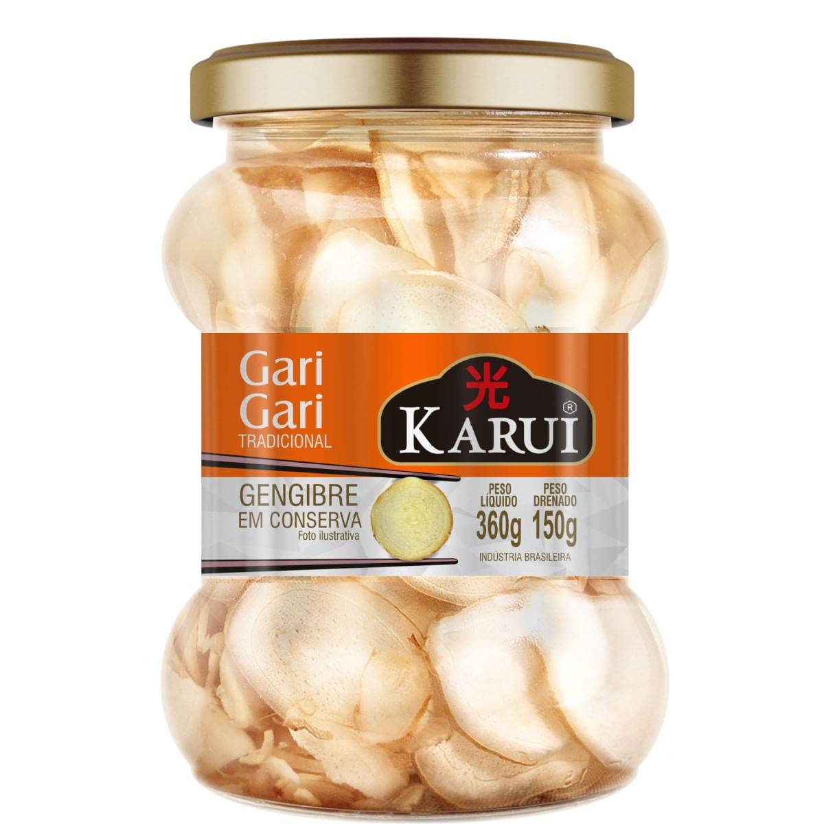 Gengibre em Conserva Fatiado Karui 150 g