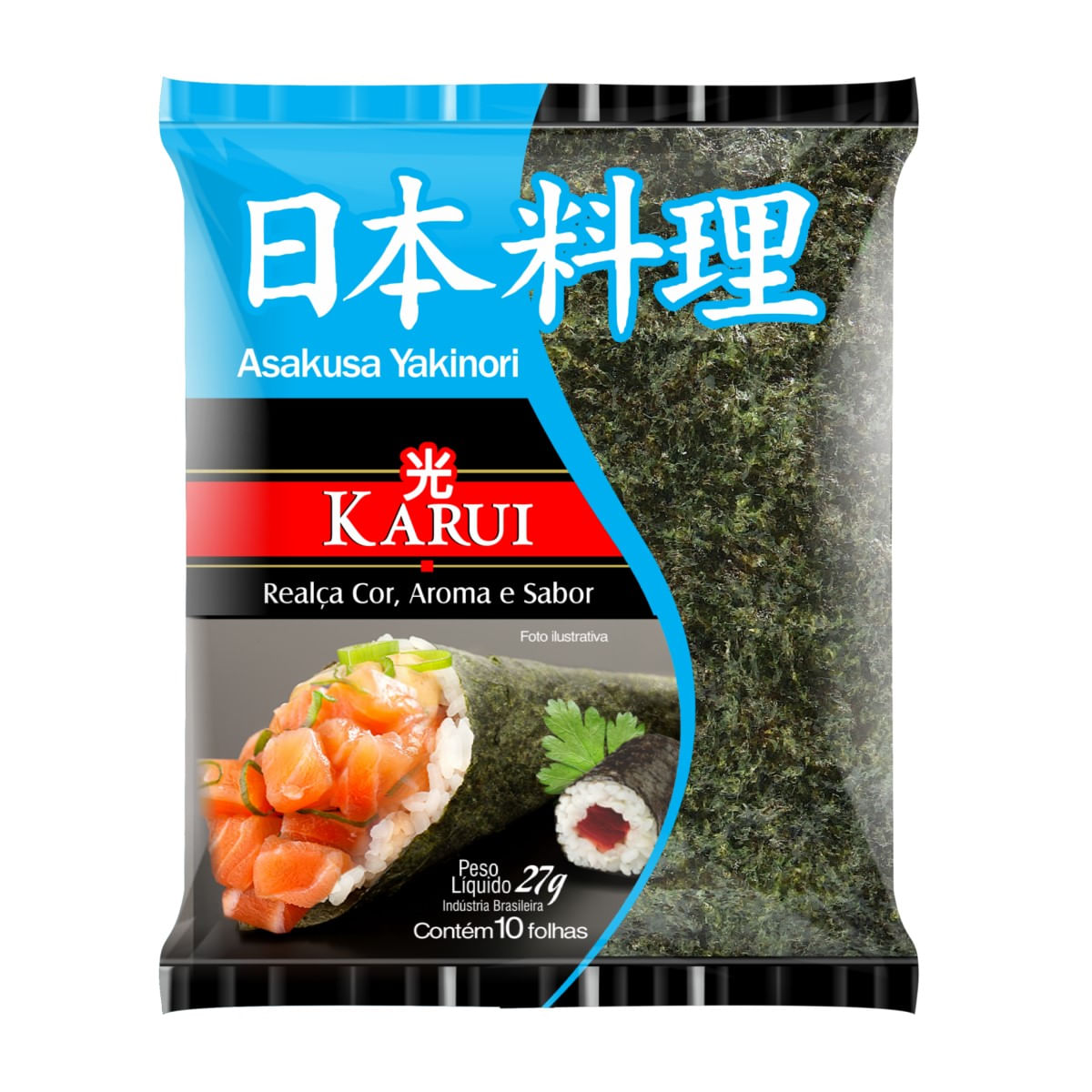 Alga Marinha Asakusa Yakinori Karui 27 g