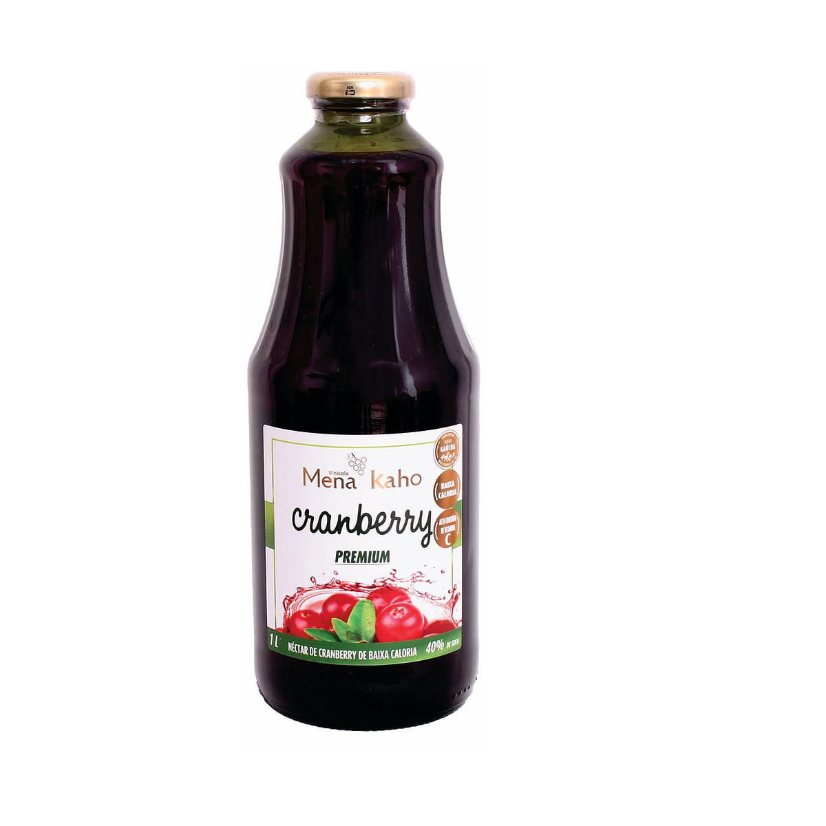 Suco Nectar Mena Kaho Cranberry Premium 1 L