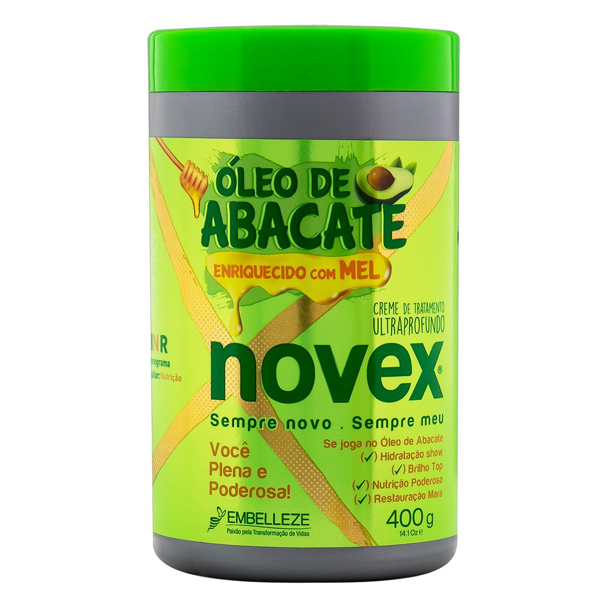 Creme de Tratamento Ultraprofundo Novex Óleo de Abacate Pote 400 g