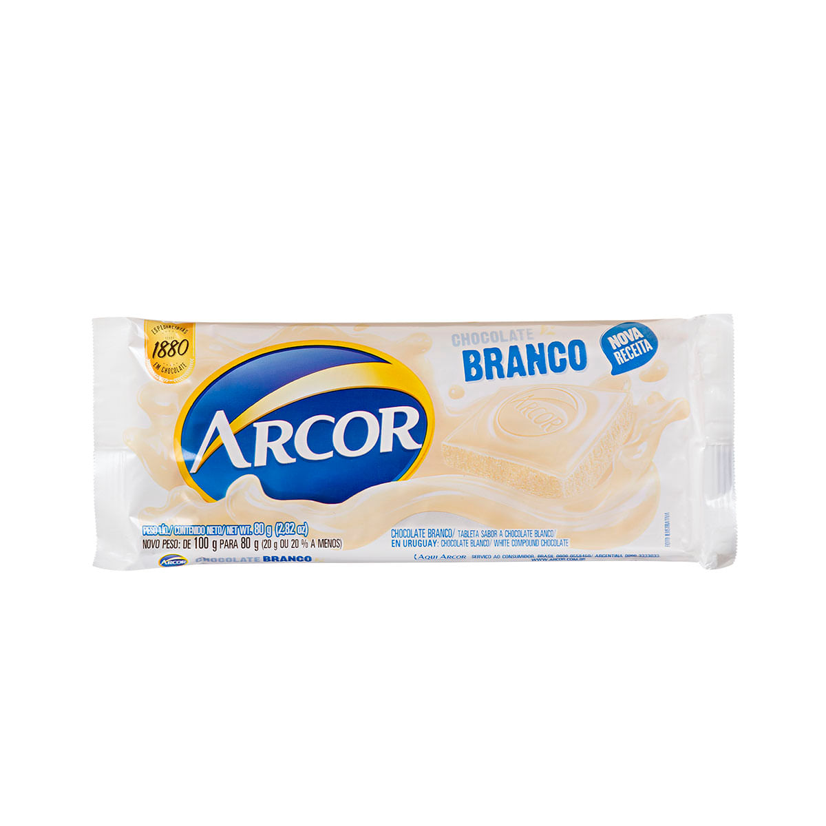 Chocolate Branco Arcor 80g