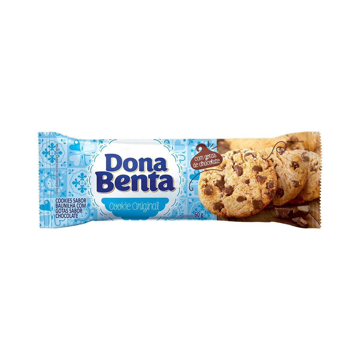 Cookie de Baunilha com Gotas de Chocolate Dona Benta 60g