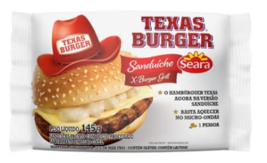 Sanduíche Texas Burguer X Burguer Grill 145 g