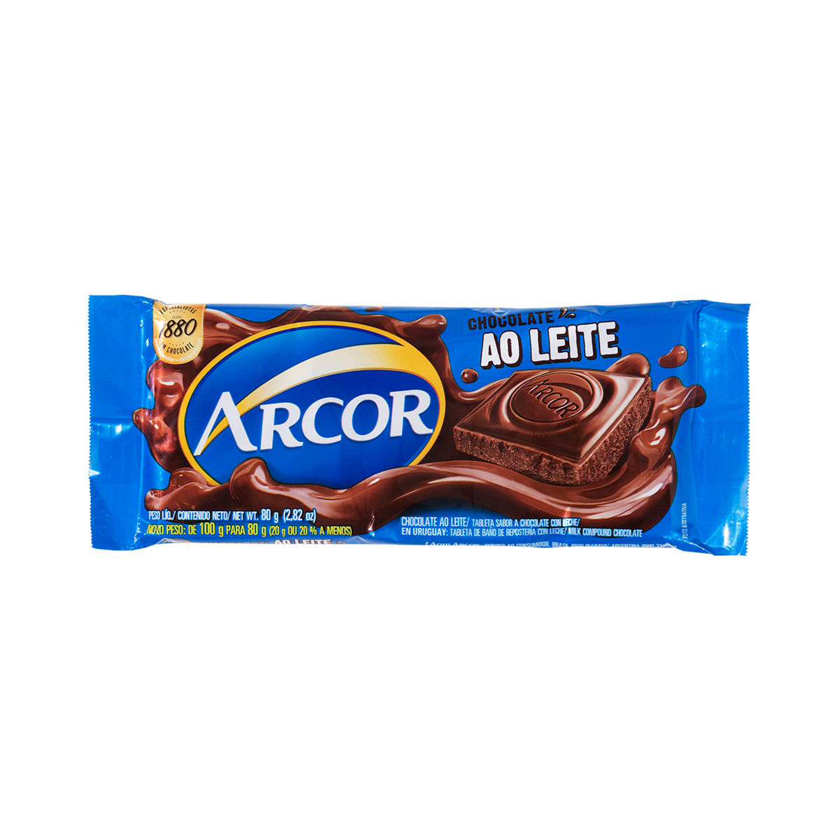 Chocolate ao Leite Arcor 80g