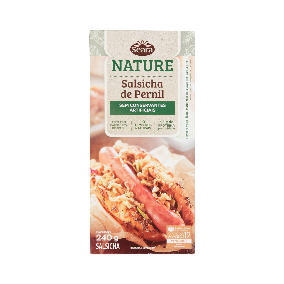 Salsicha de Pernil Seara Nature 240g