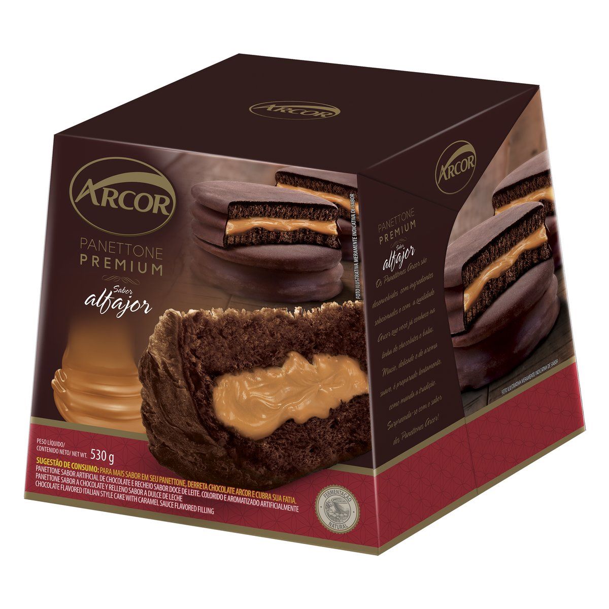 Panettone Alfajor Arcor Premium Caixa 530 g