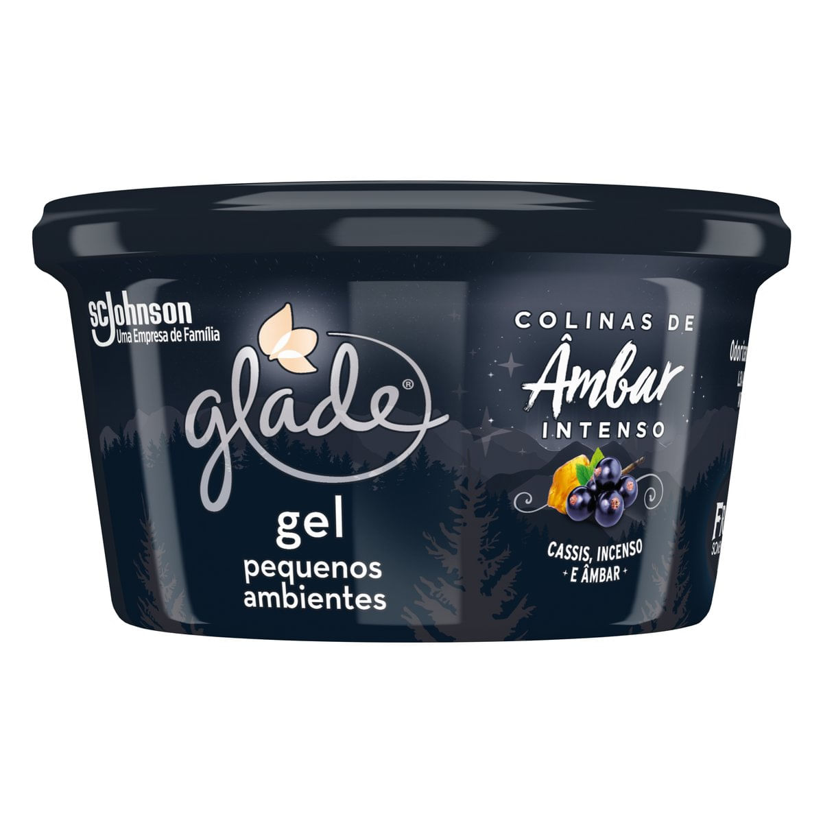 Purificador de ar de Gel Pequenos Ambientes Colinas de Âmbar Intenso Glade 70g