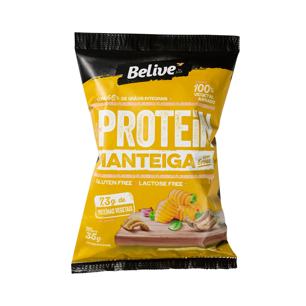 Snack de Manteiga com Ervas Integral Belive 35g