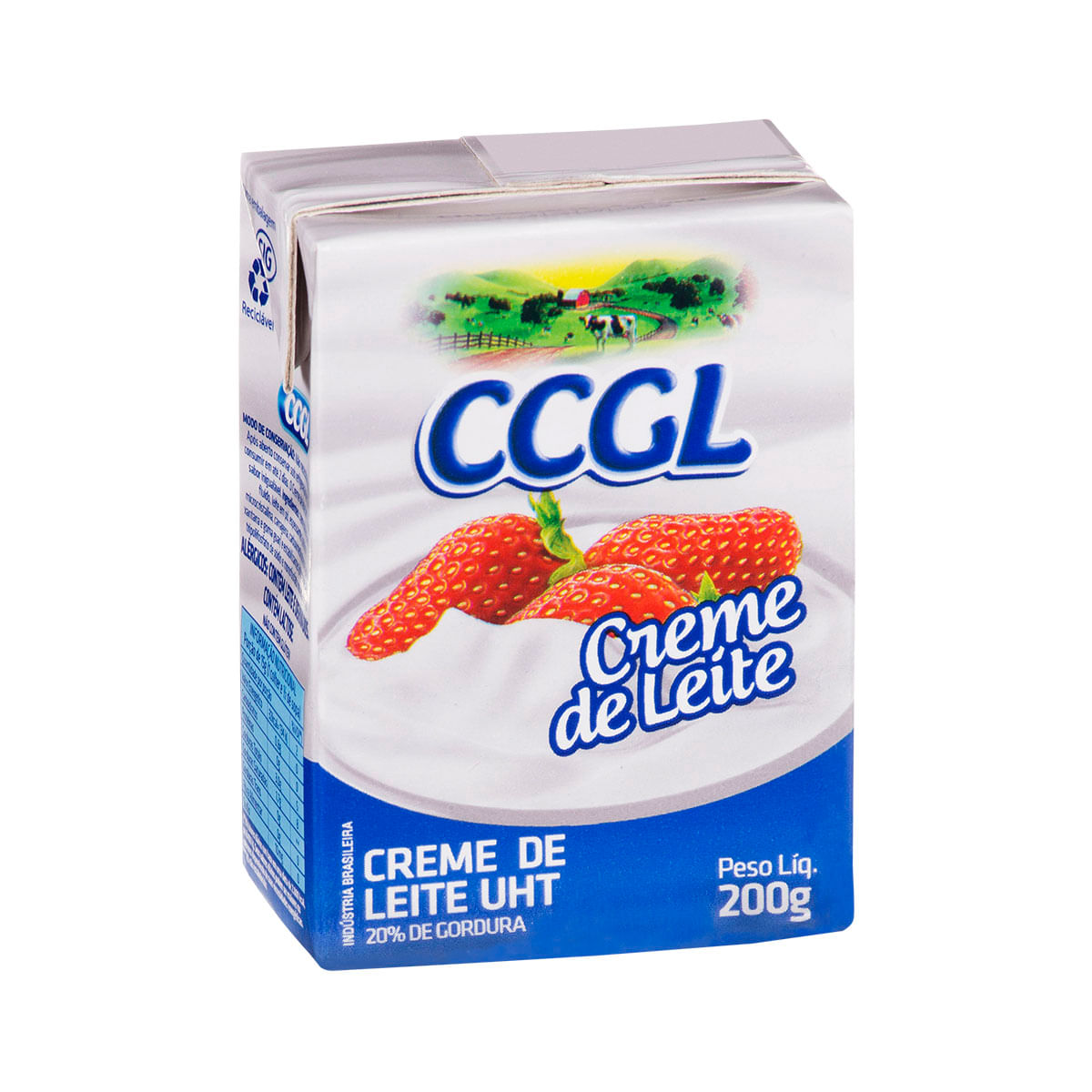 Creme de Leite UHT 20% de Gordura CCGL 200g