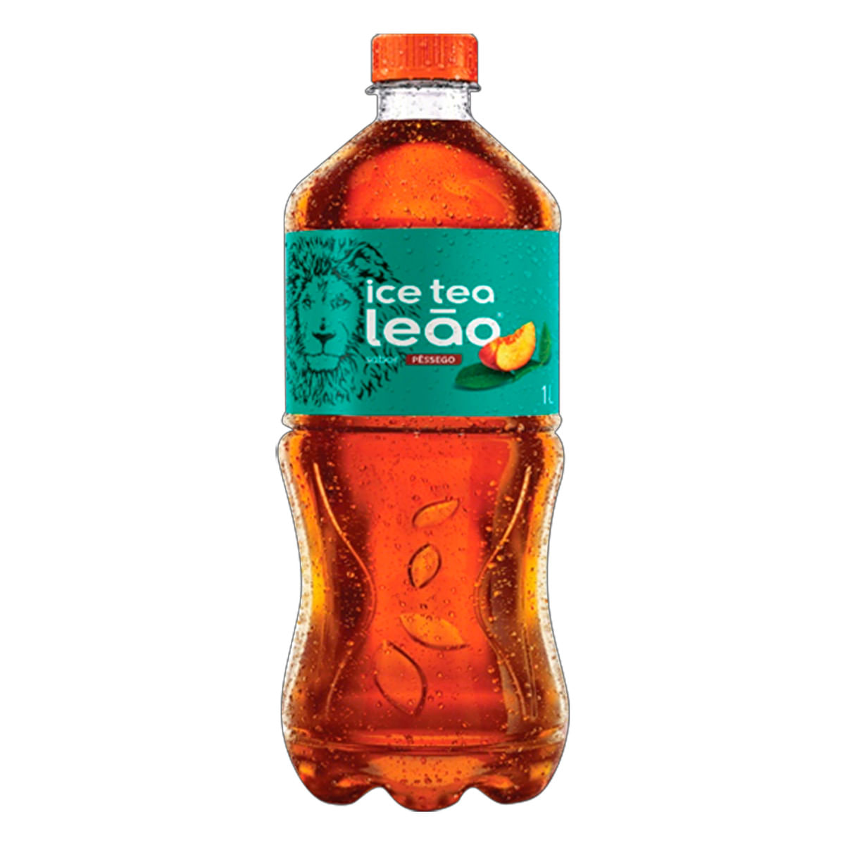 Chá Preto Ice Tea Pêssego Leão Garrafa 1 L