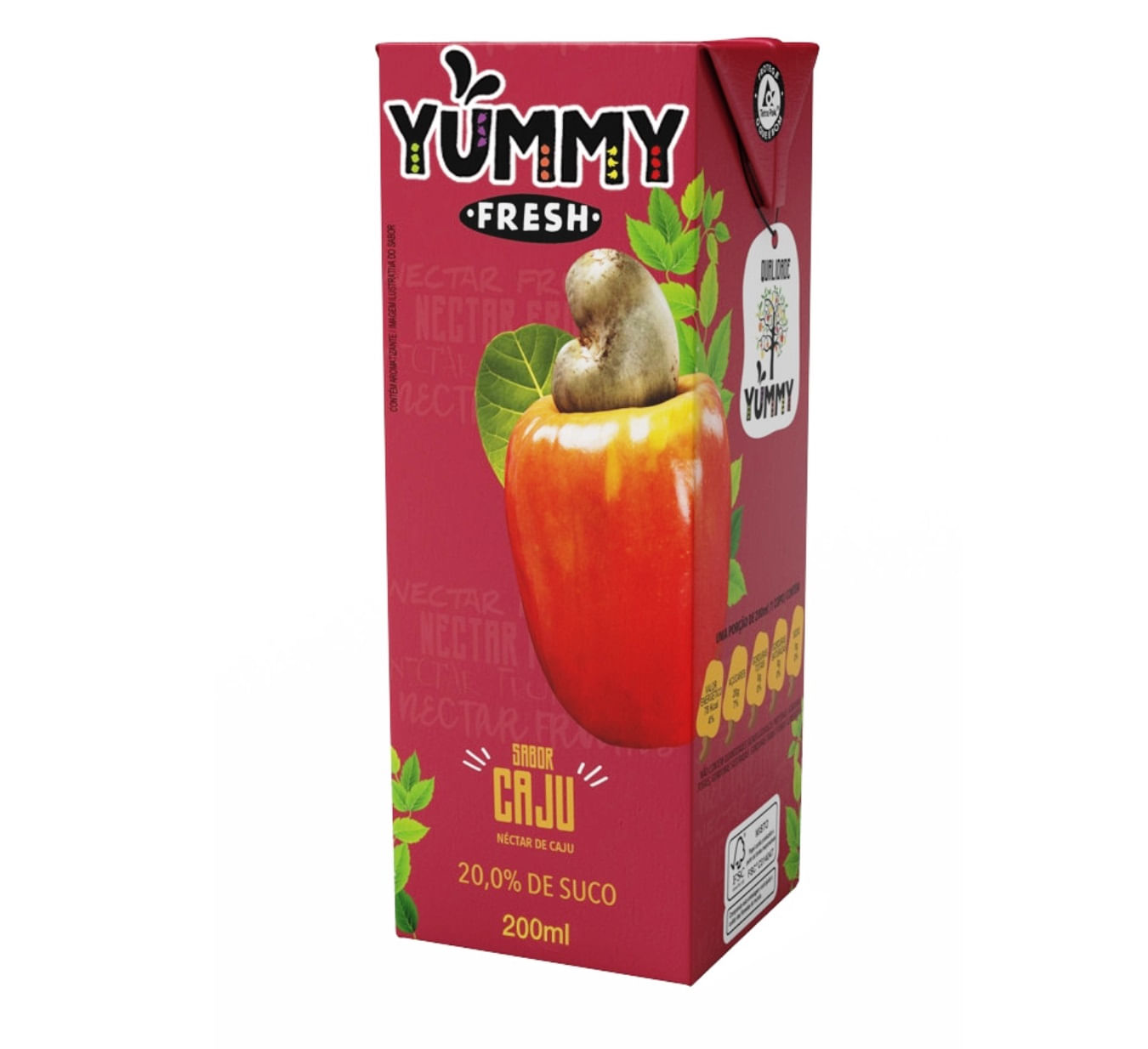 Néctar de Caju Yummy Fresh 200ml