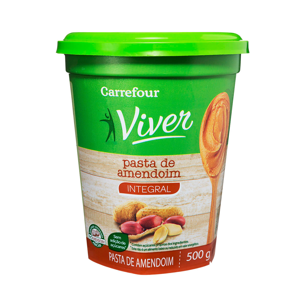 Pasta de Amendoim Integral Carrefour Viver 500g