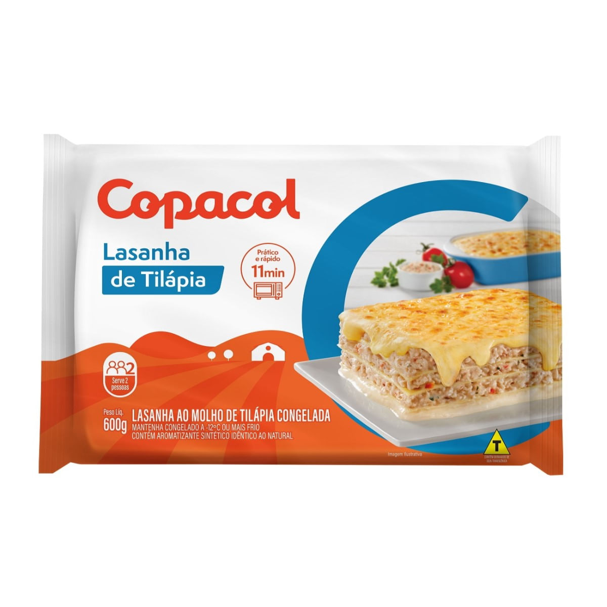 Lasanha de Tilapia Congelada Copacol 600 g