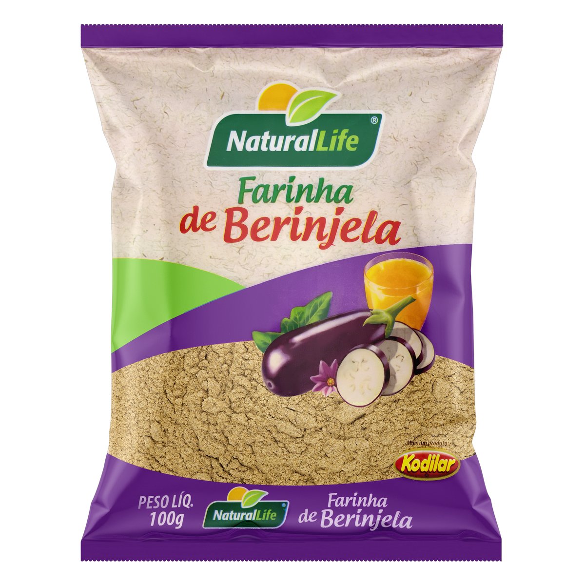 Farinha de Berinjela Natural Life Pacote 100 g